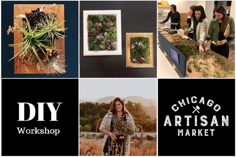 Living Collage: Create a Framed Flower Painting at Chicago Artisan Market